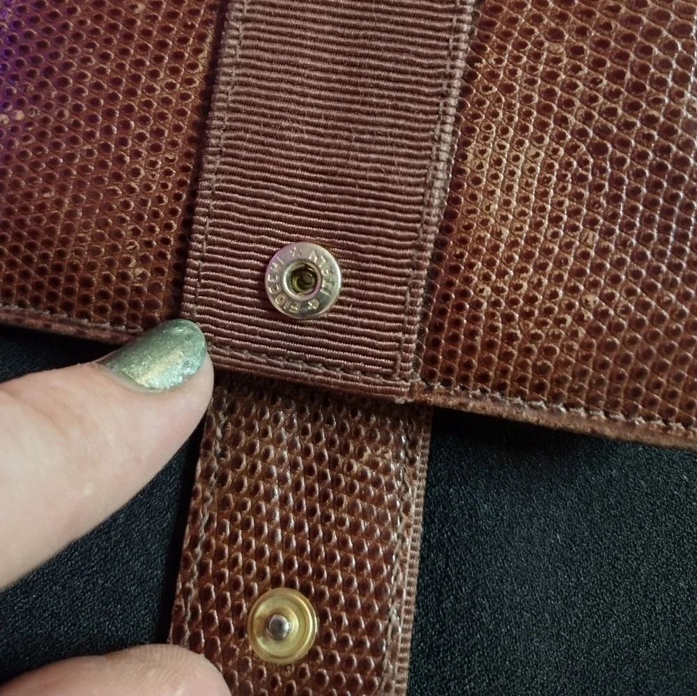 Salvatore Ferragamo Brown Leather Bi-fold Wallet